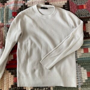 Banana Republic Men's Cream Crewneck Sweater